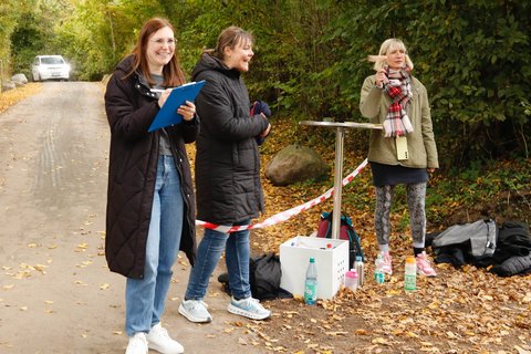 Abbildung von Helfern beim Lauftag