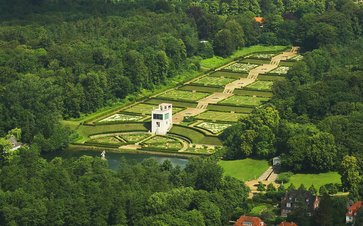 Schleswiger Gottofer Barockgarten von oben