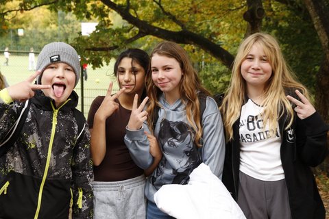 Abbildung von Schüler/innen beim Lauftag