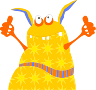 Bild eines Monsterkomplimentes