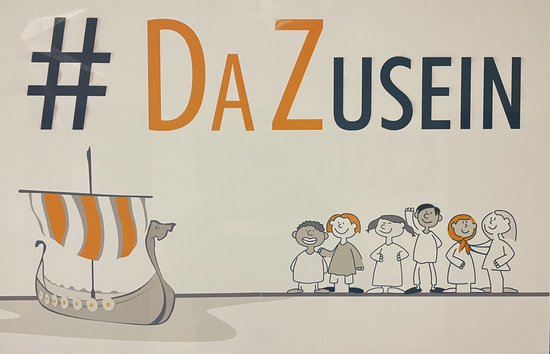 Schild mit der Bestchriftung: DaZusein