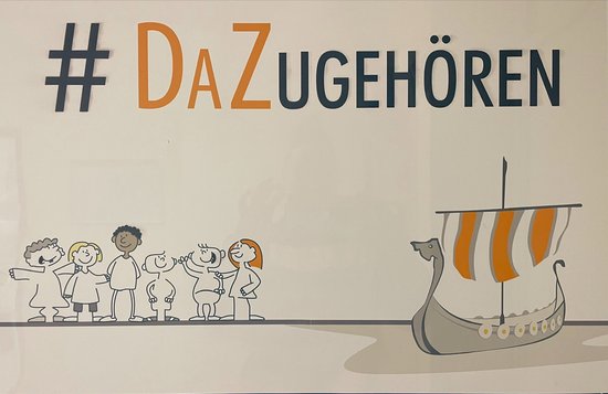 Schild mit der Bestchriftung: DaZugehören