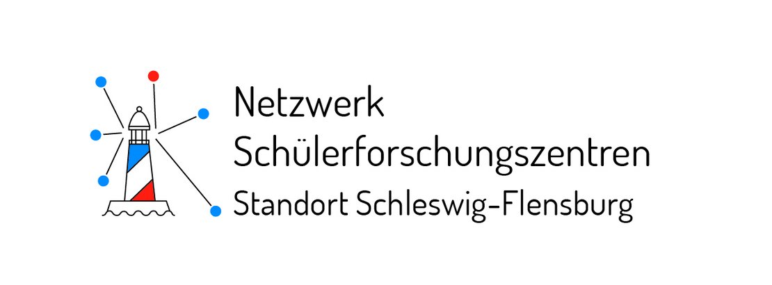 Logo des Schülerforschungszentrums. Ein Leuchtturm.