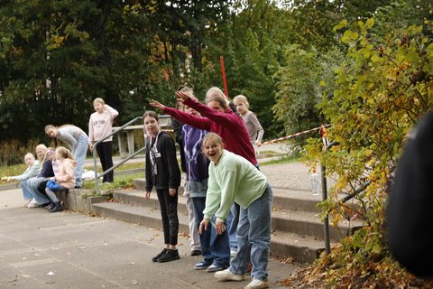 Abbildung von Kindern beim Lauftag