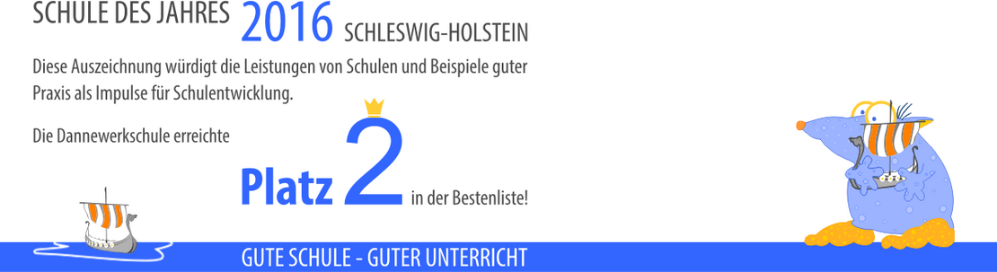 Auszeichnung zur Schule des Jahres im Jahr 2016. Die Schule hat den Platz zweiten Platz erreicht.